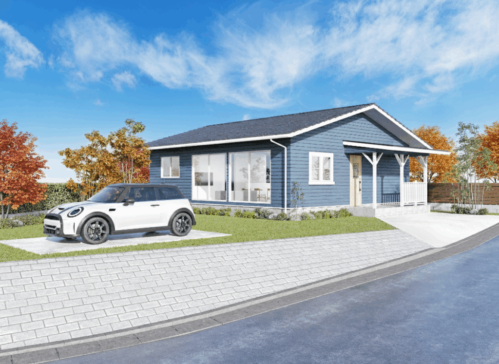 【30坪平屋】西海岸デザインと勾配天井が叶える開放的な暮らし